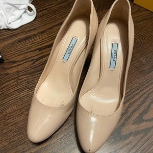 Prada Patent Pumps (pale pink)